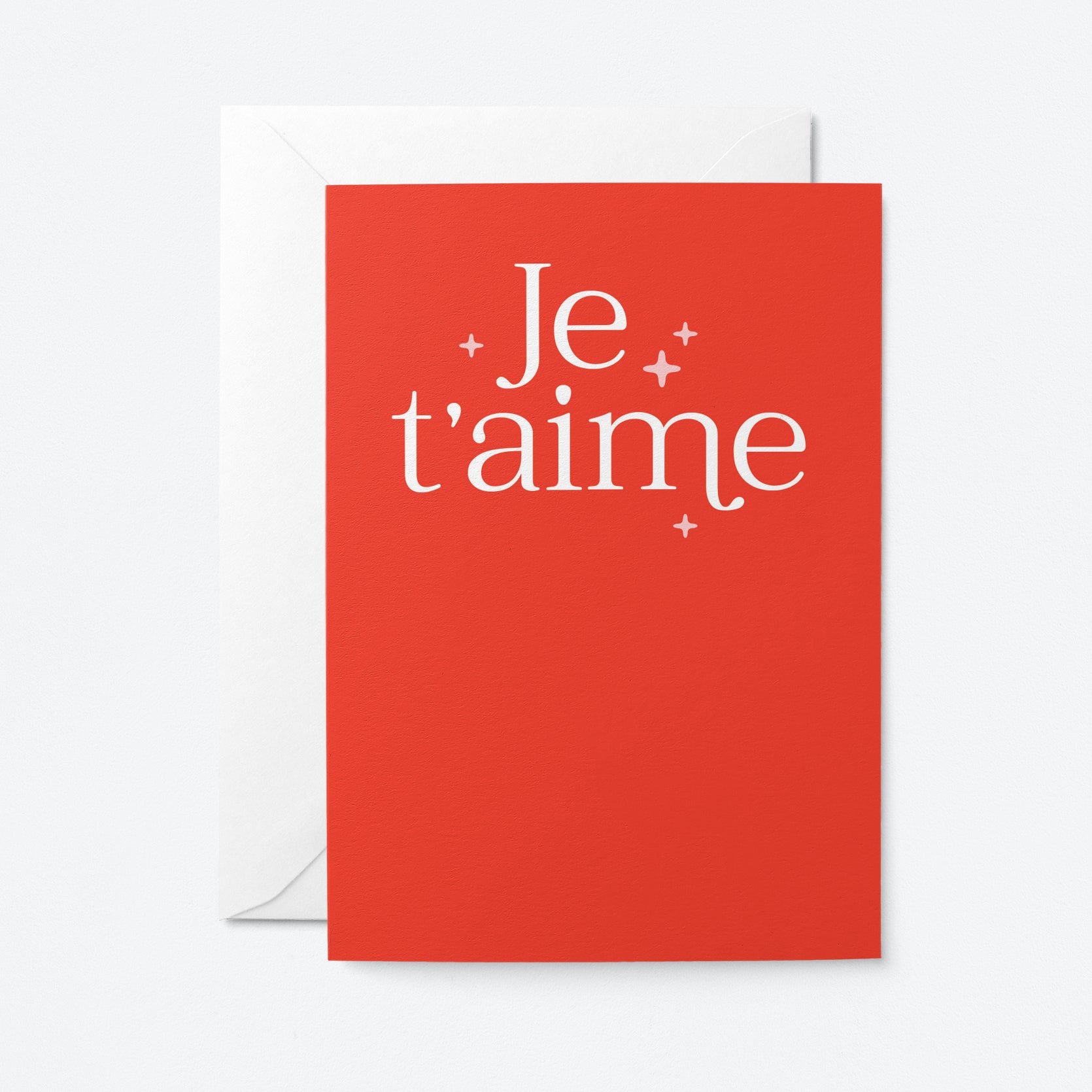 Je t'aime - Greeting card