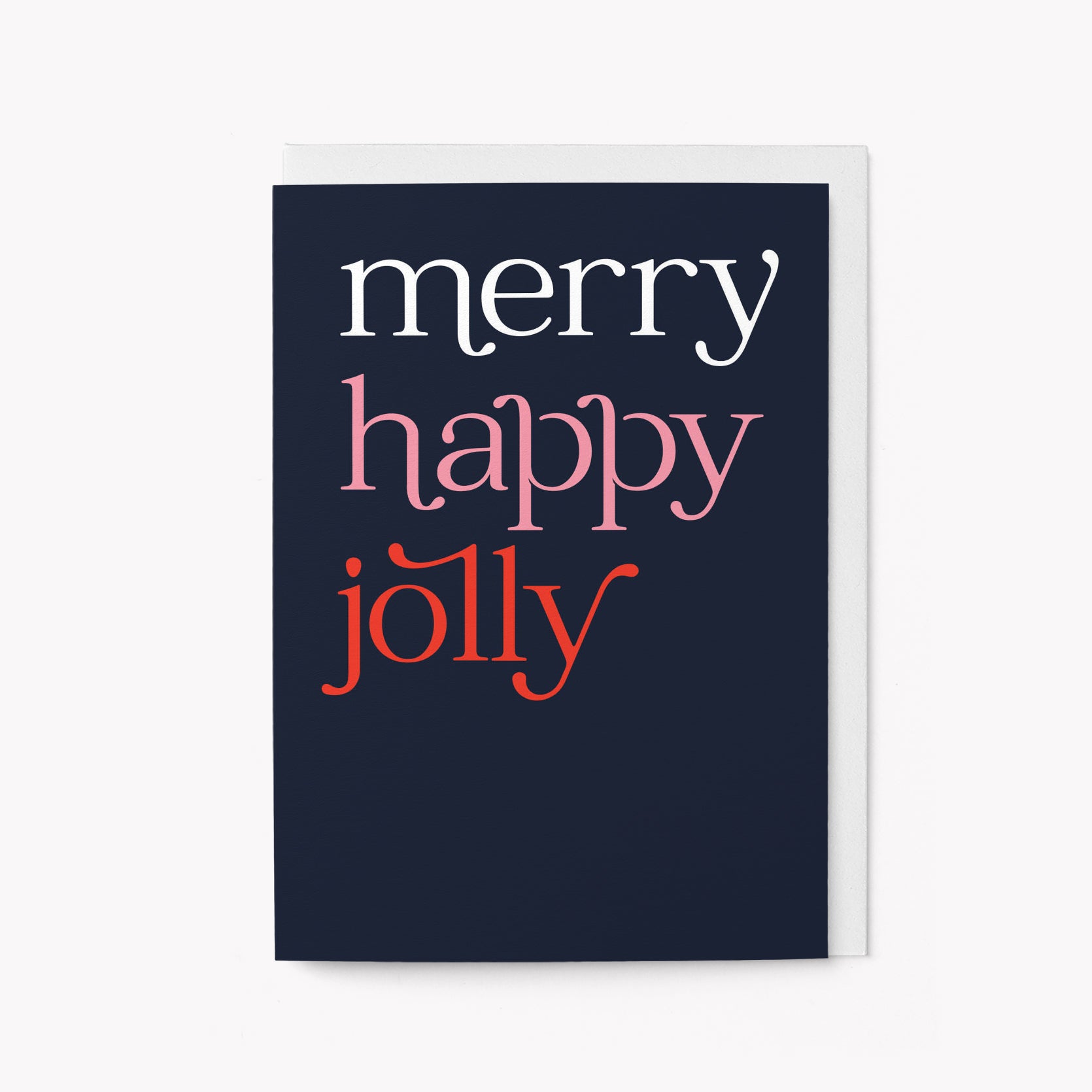 Merry happy jolly - Greeting card