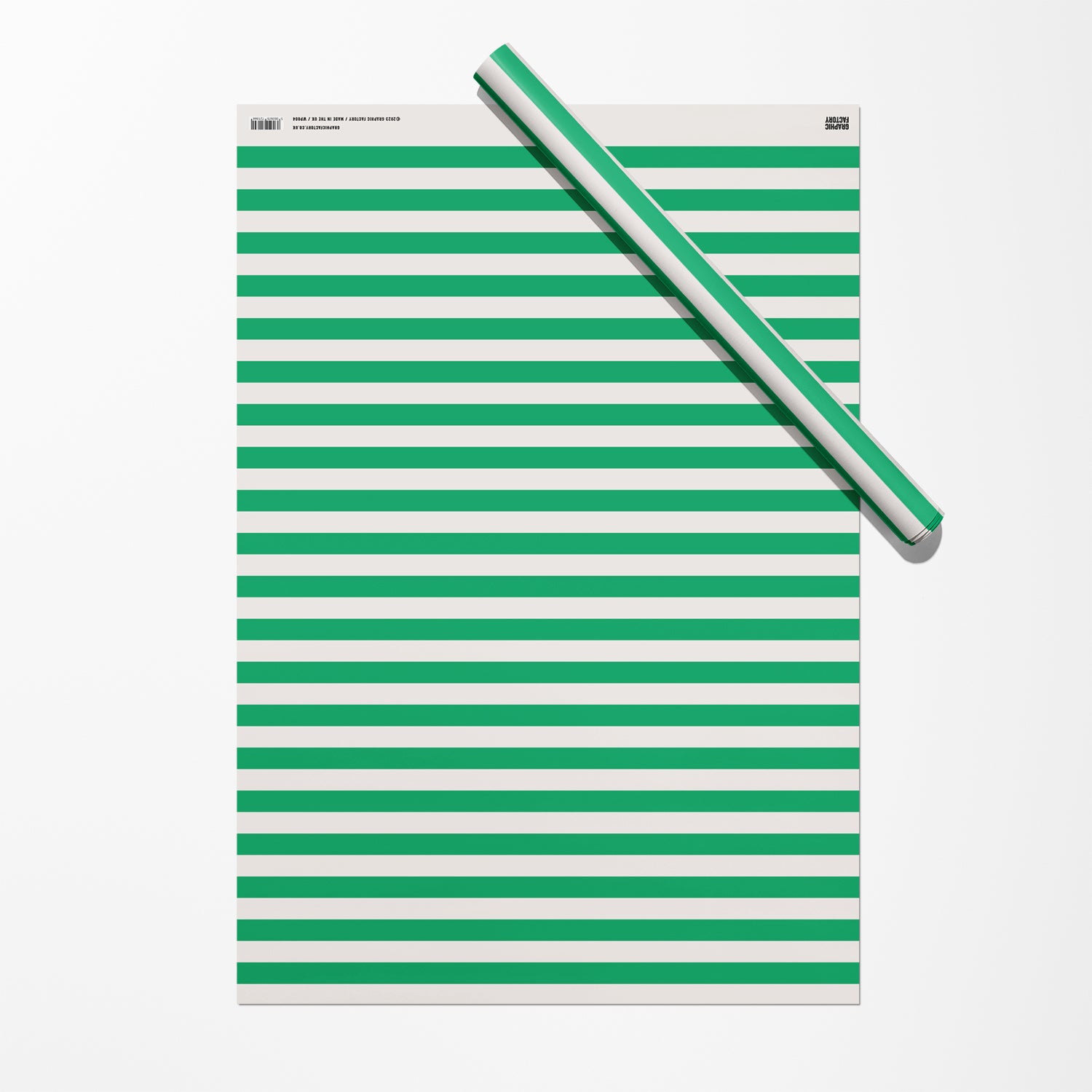 Green Stripes Gift Wrap