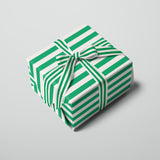 Green Stripes Gift Wrap Sheet | Wrapping Paper | Craft Paper