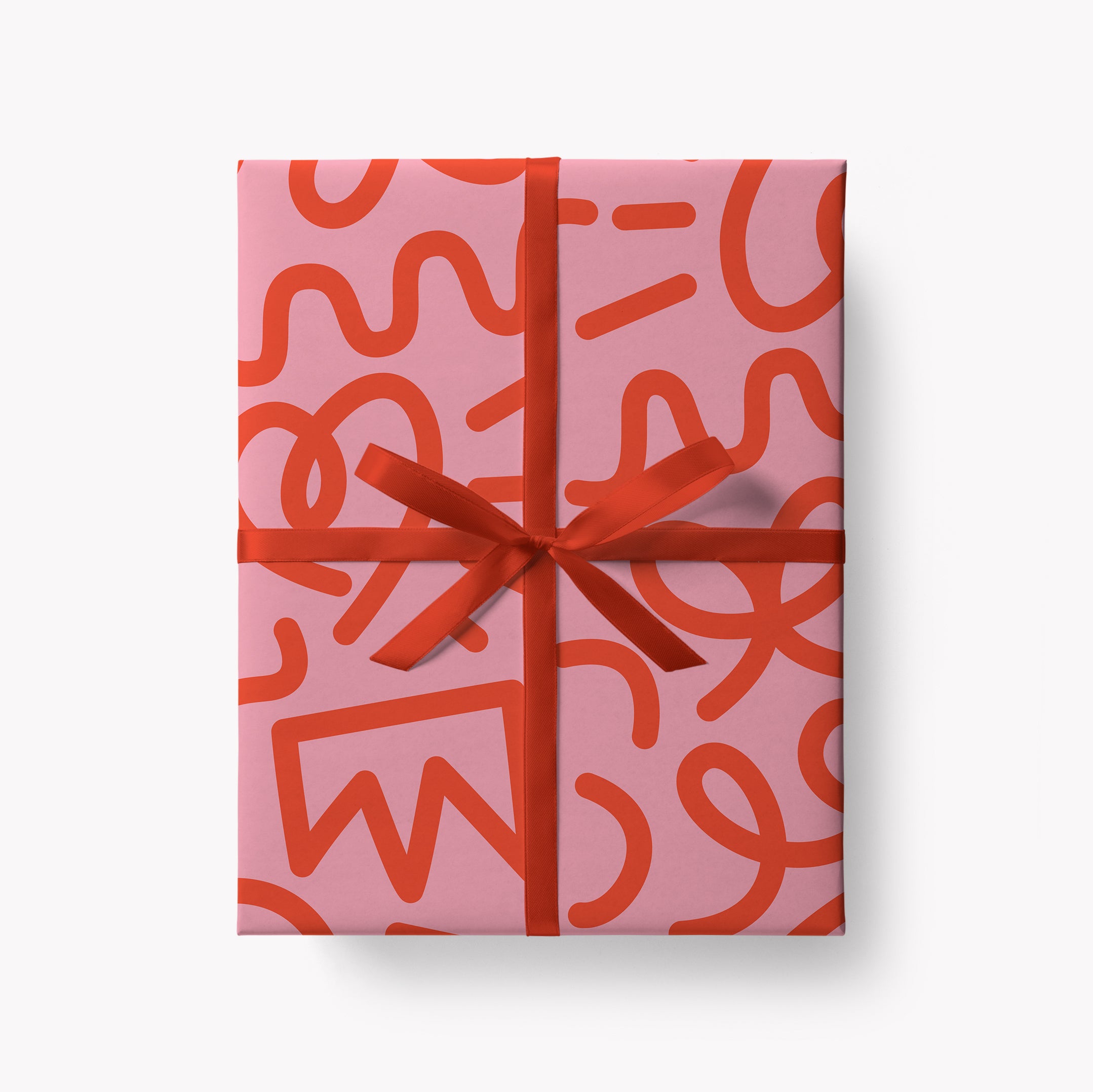 Party Doodle Gift Wrap / Pink