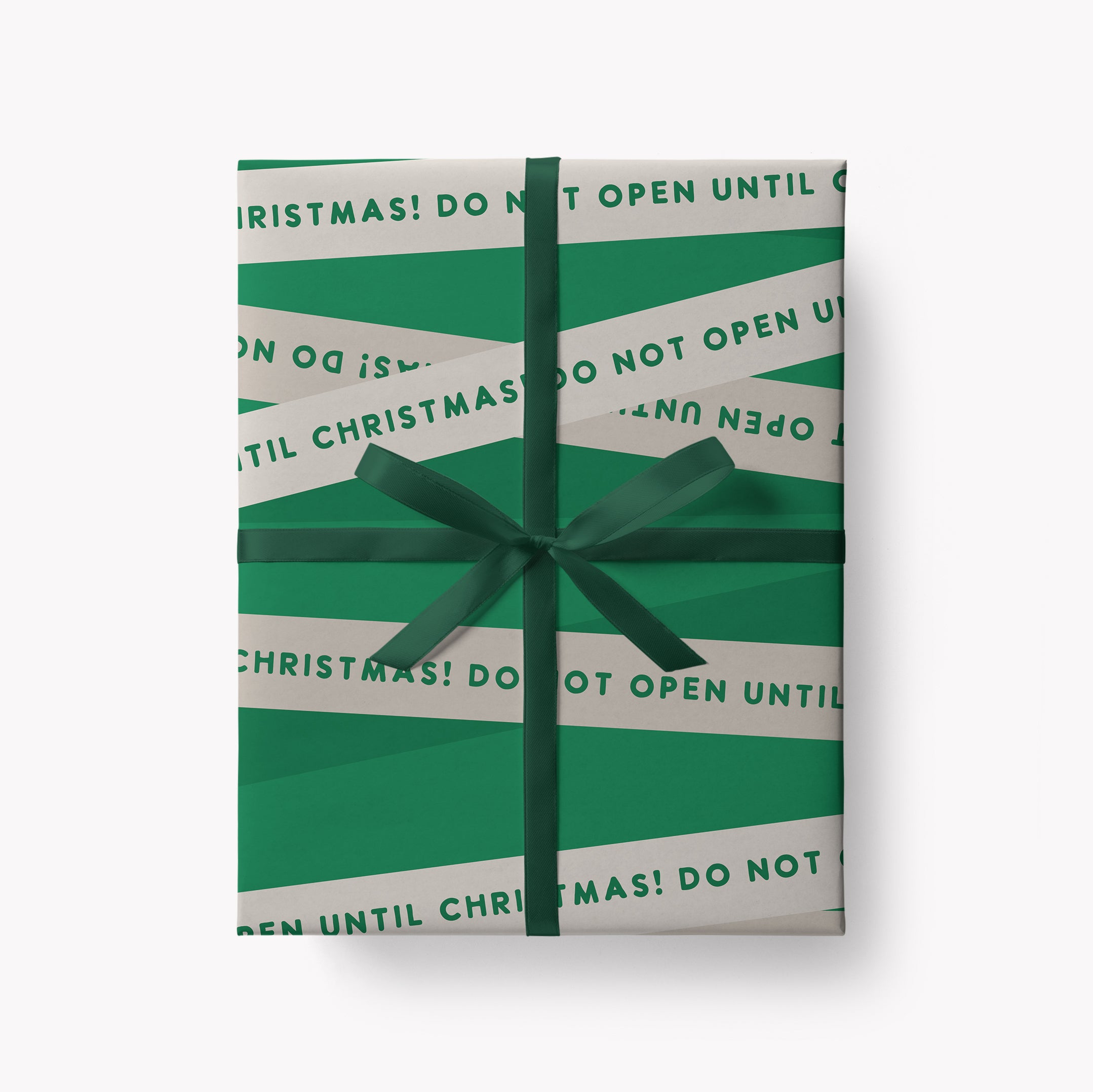 Until Christmas Gift Wrap / Green