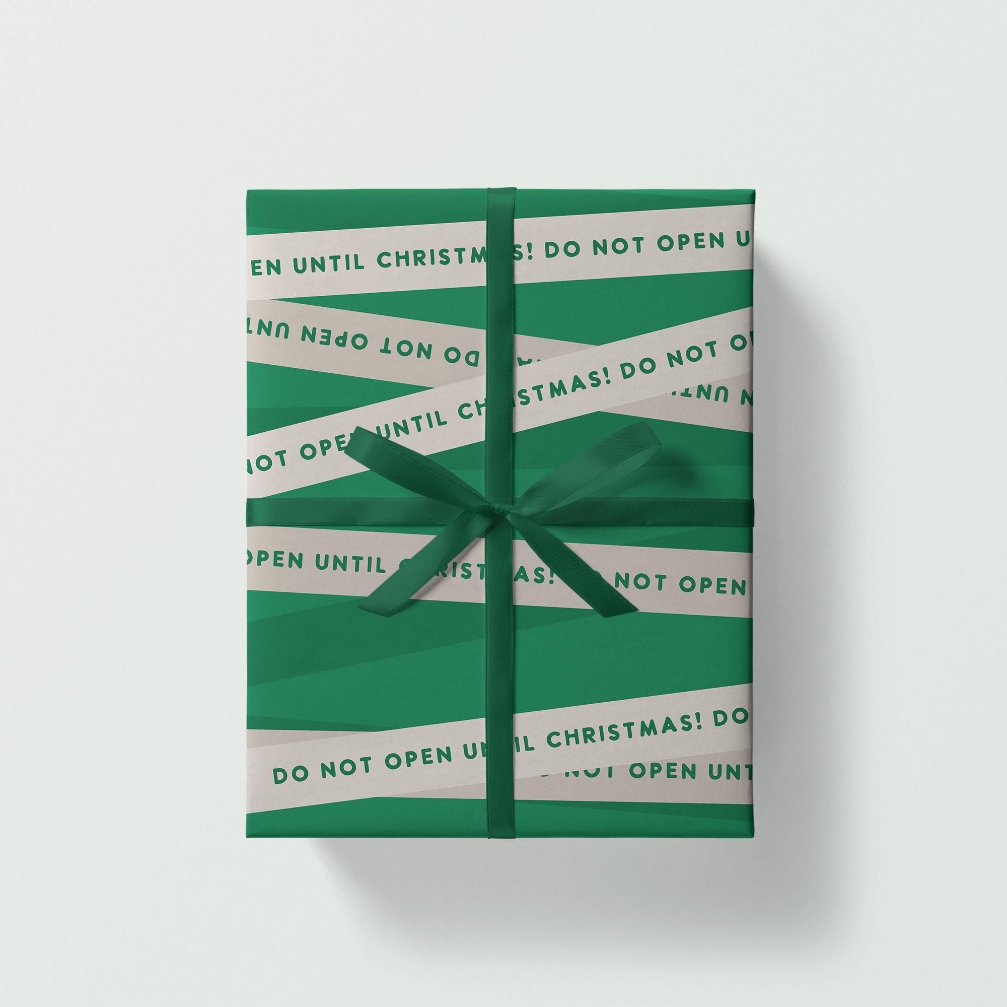 Until Christmas Gift Wrap / Green