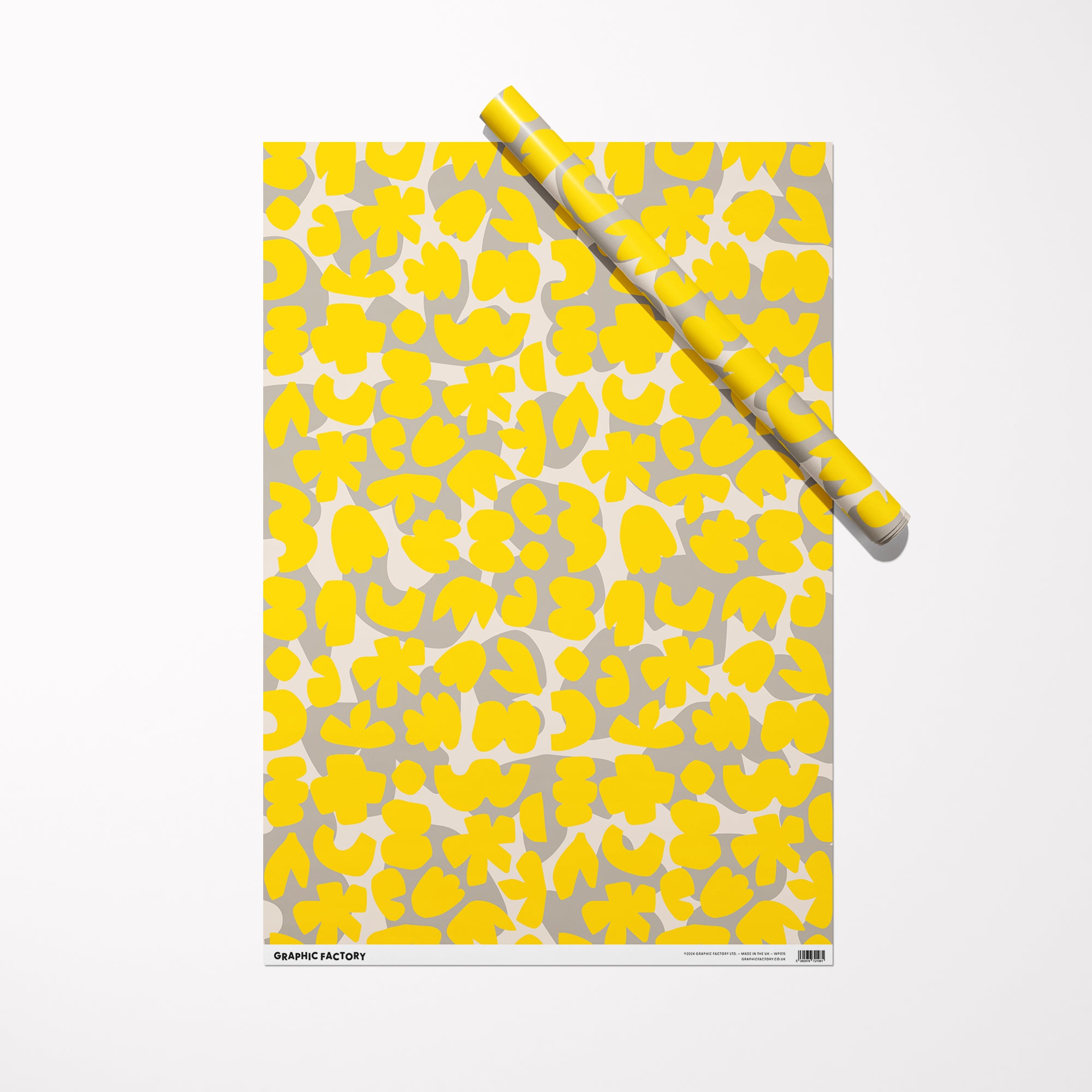 Wildflowers Gift Wrap / Yellow