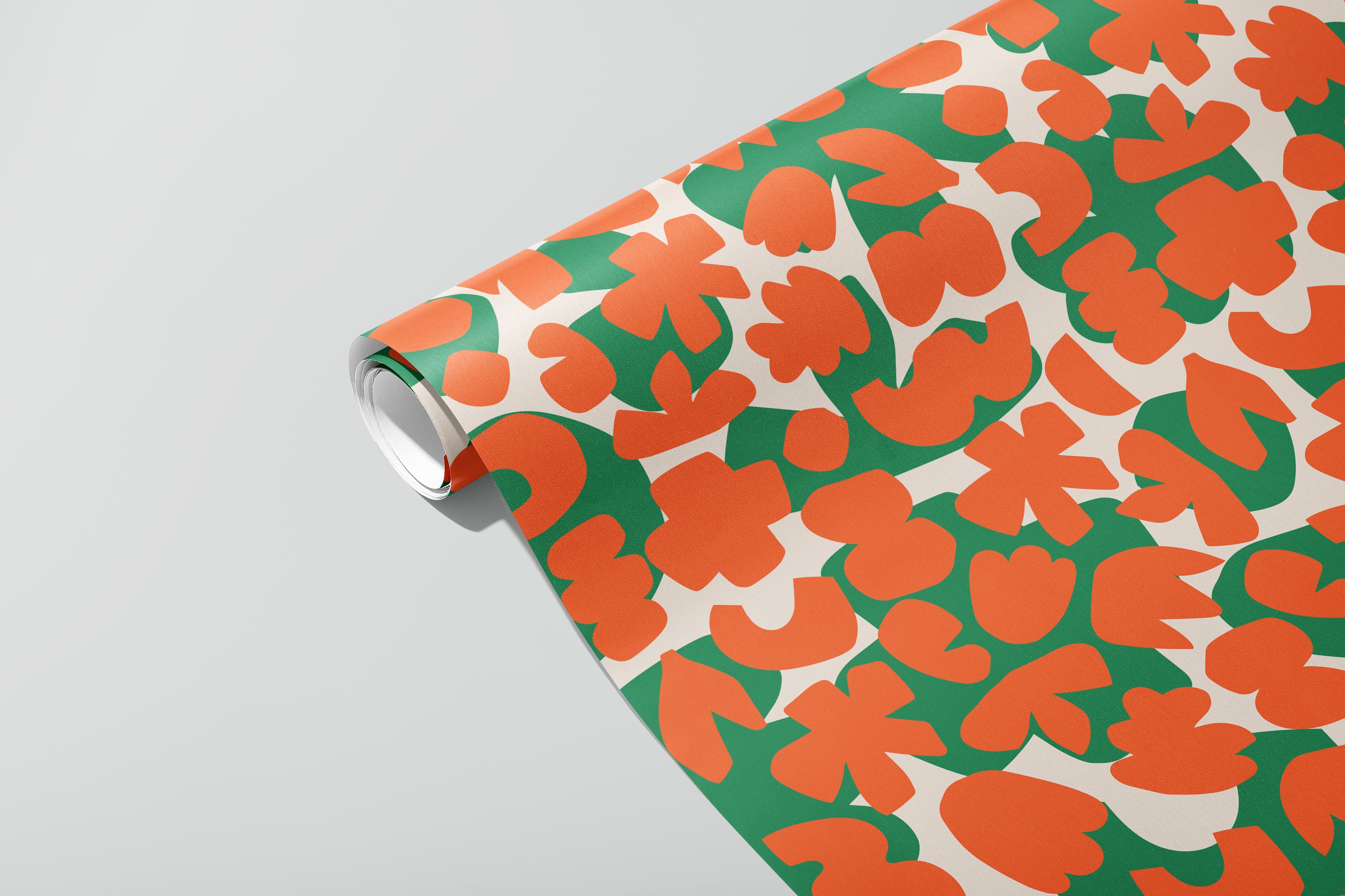 Wildflowers Gift Wrap / Red