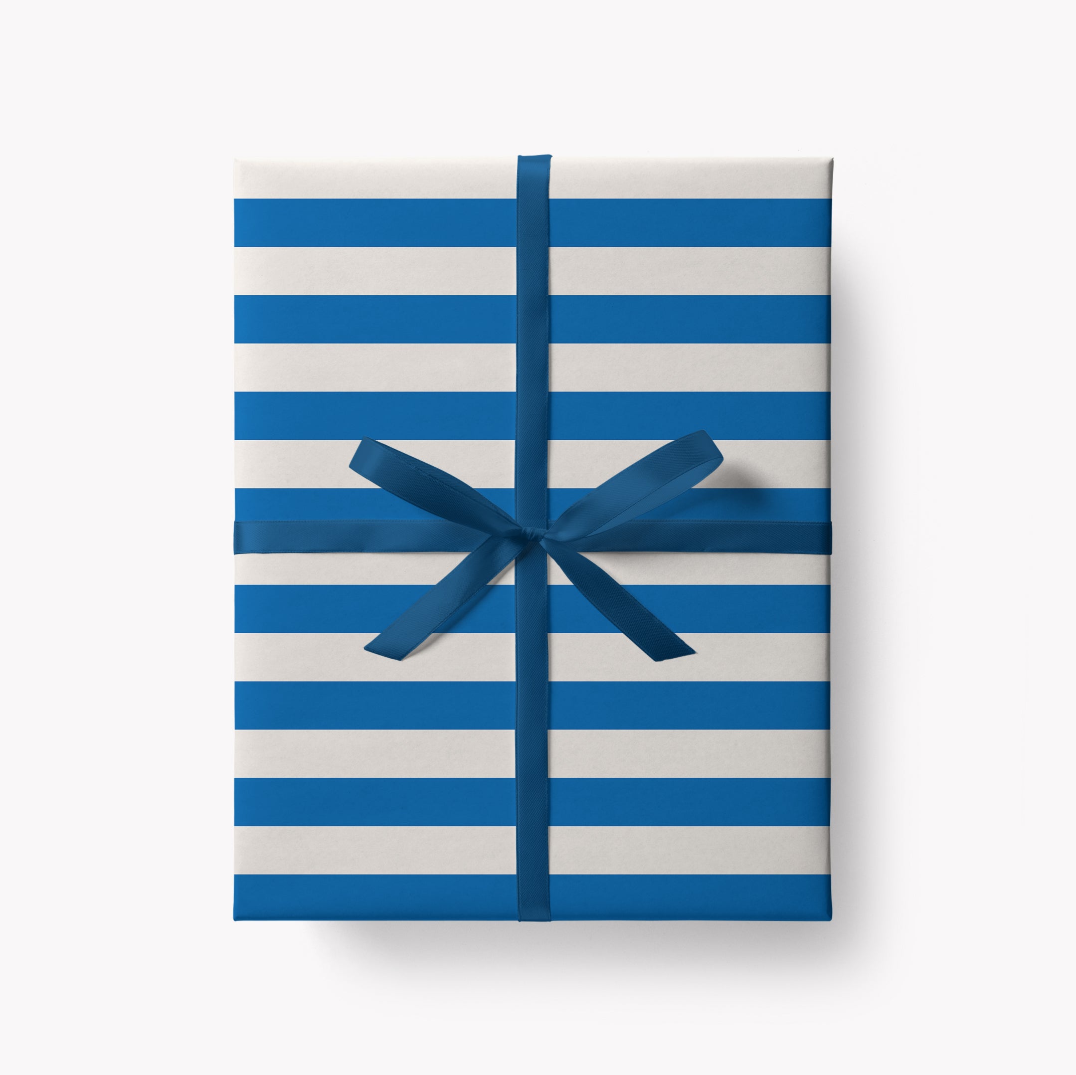 Blue Stripes Gift Wrap