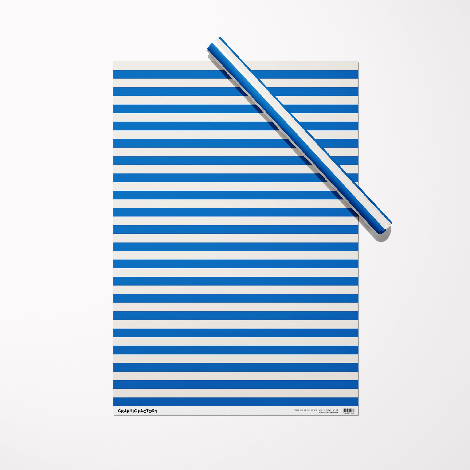 Blue Stripes Gift Wrap