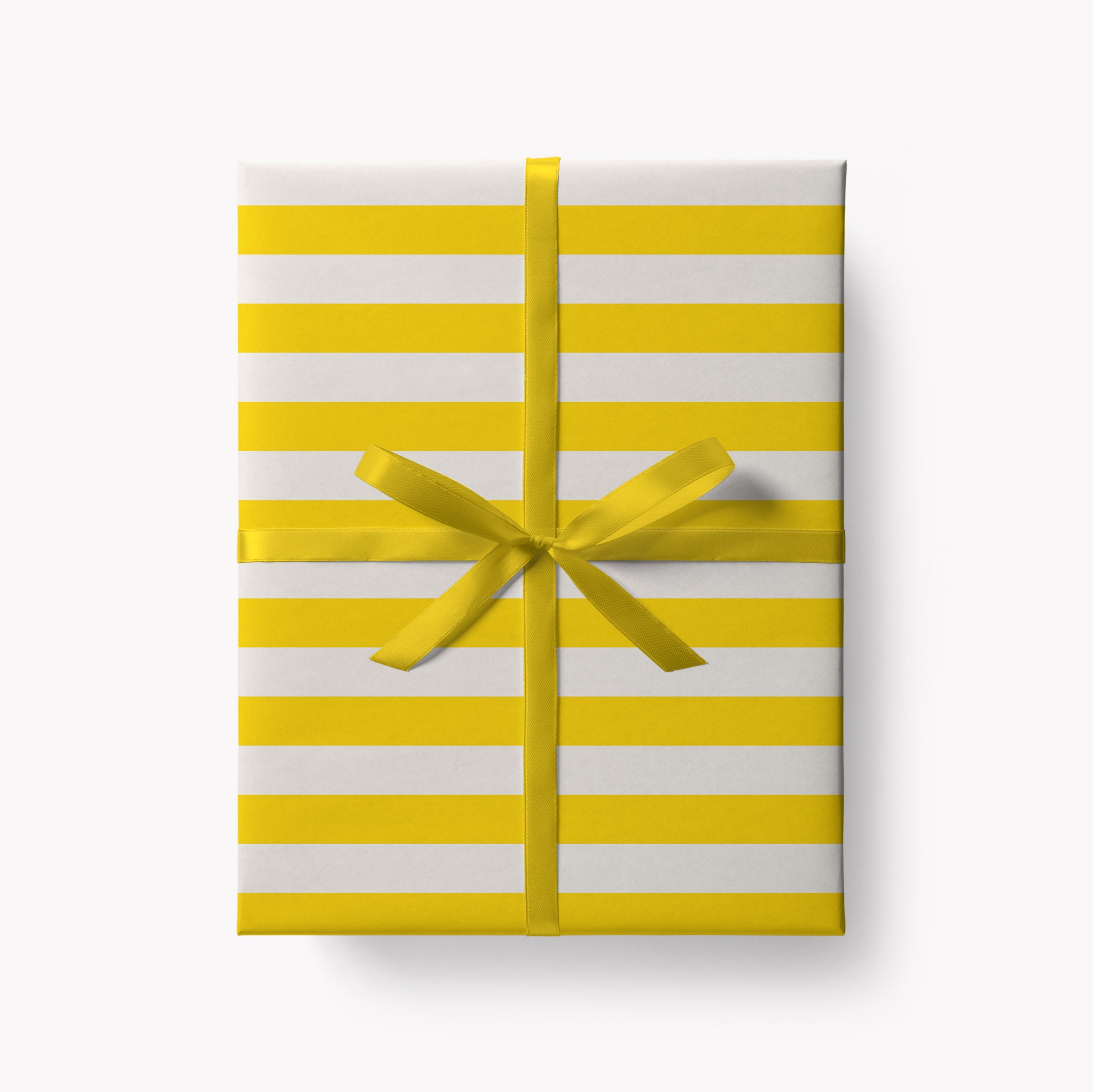 Yellow Stripes Gift Wrap