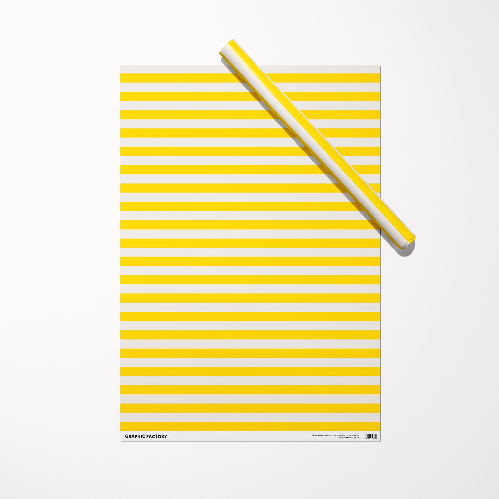 Yellow Stripes Gift Wrap