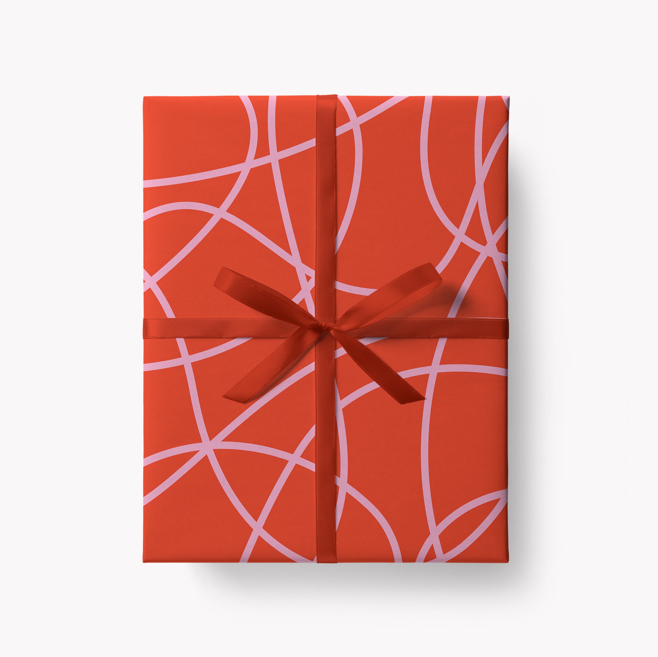 Scribble Gift Wrap - Red