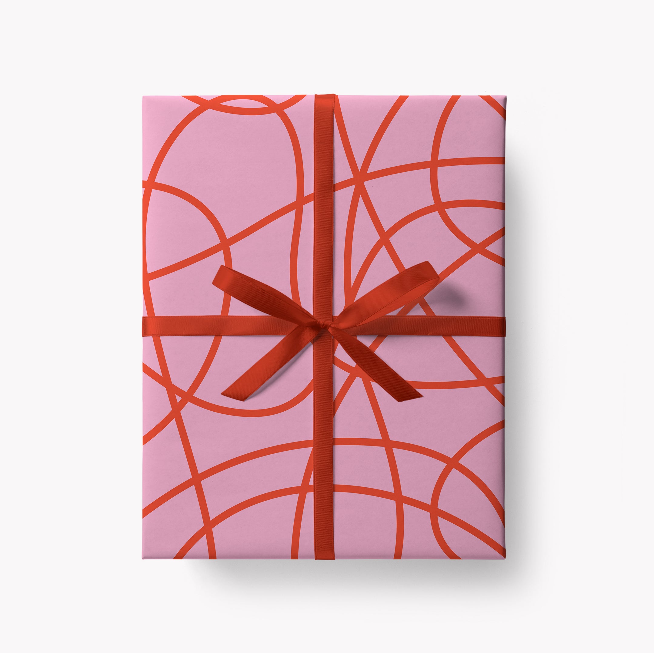Scribble Gift Wrap - Pink