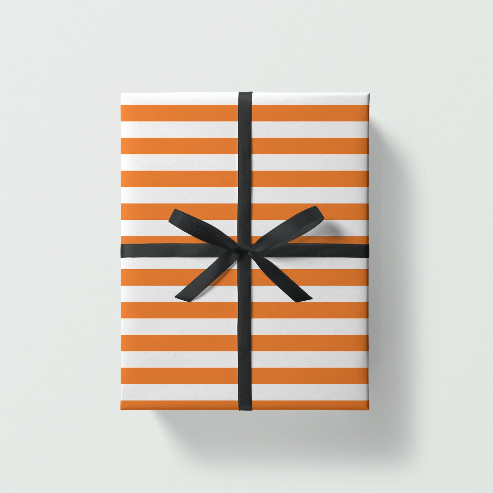 Orange Stripes Gift Wrap