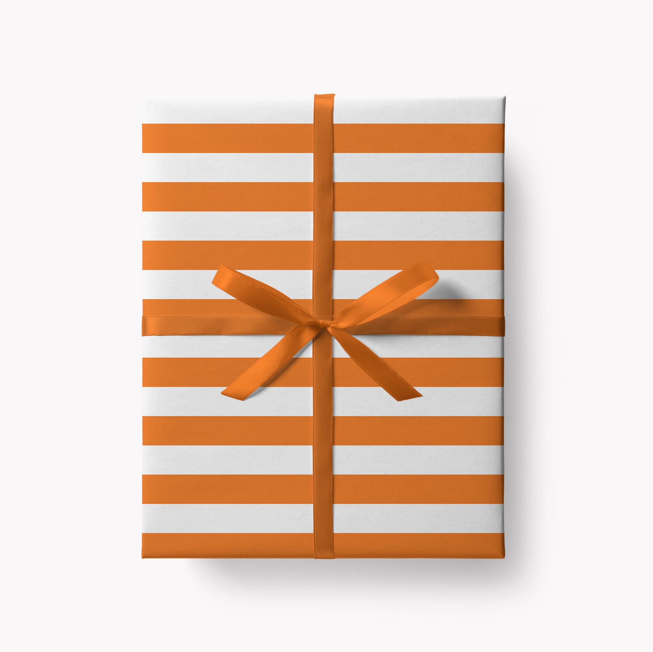 Orange Stripes Gift Wrap