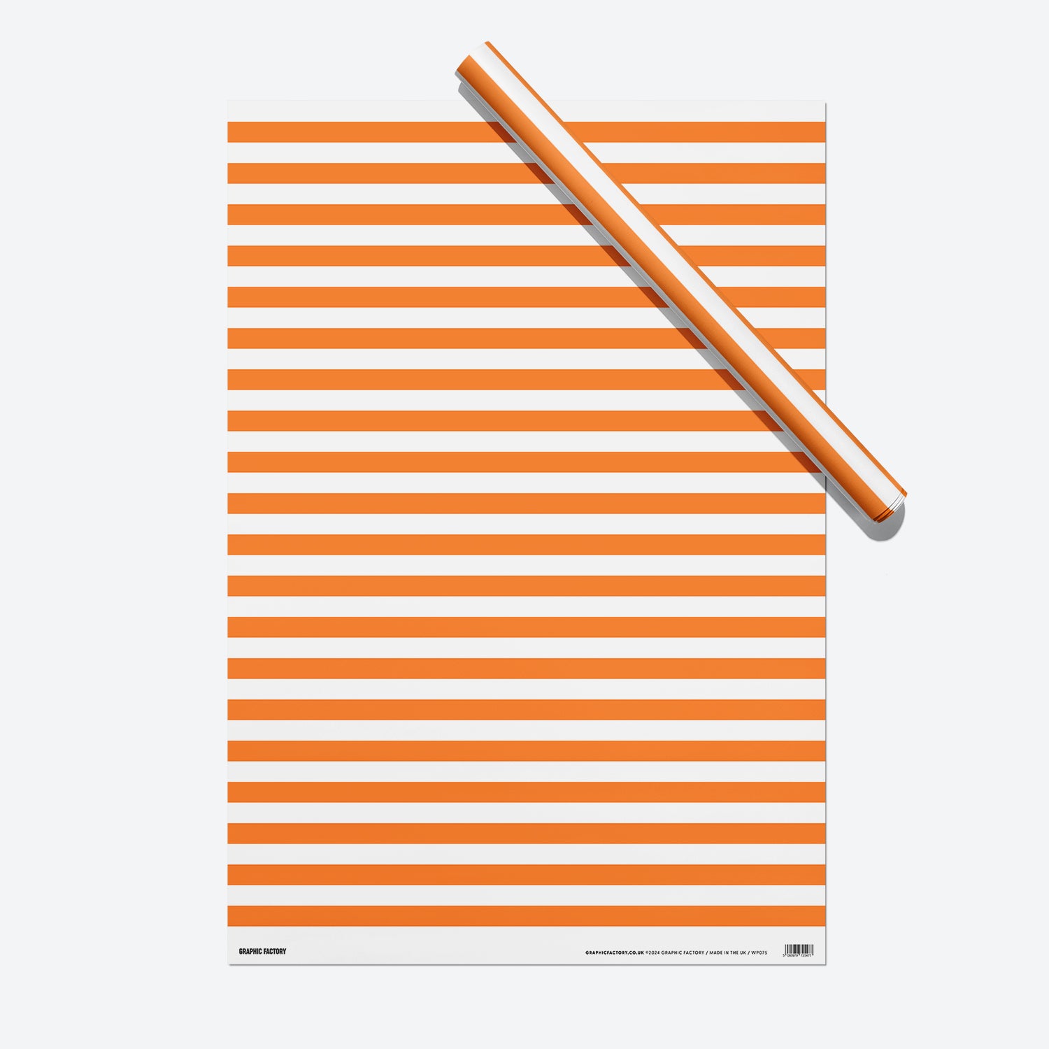 Orange Stripes Gift Wrap