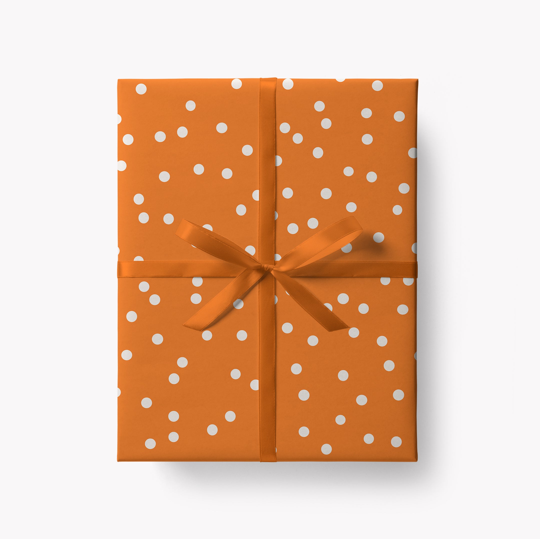 Polka dot Gift Wrap / Orange