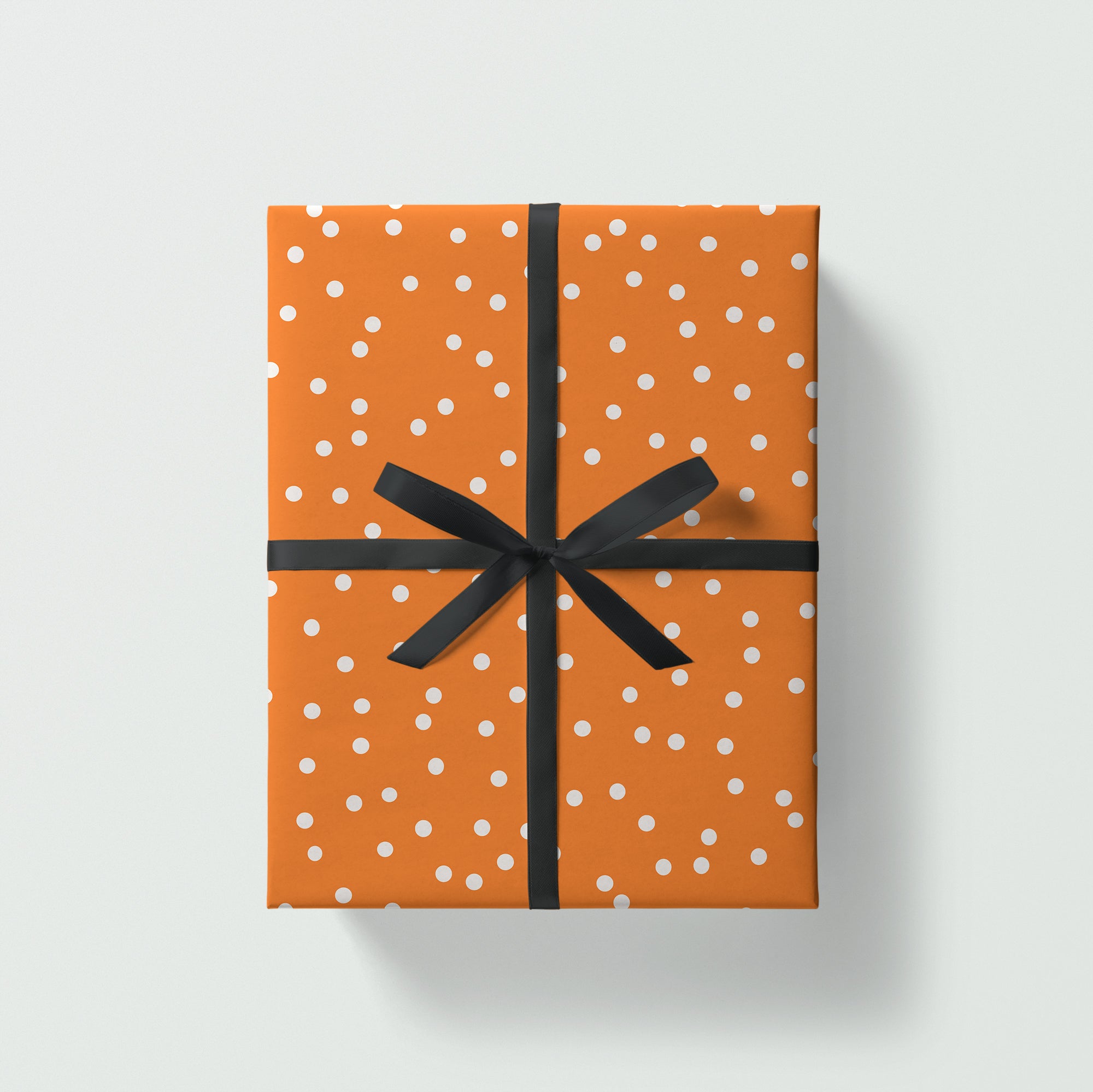 Polka dot Gift Wrap / Orange