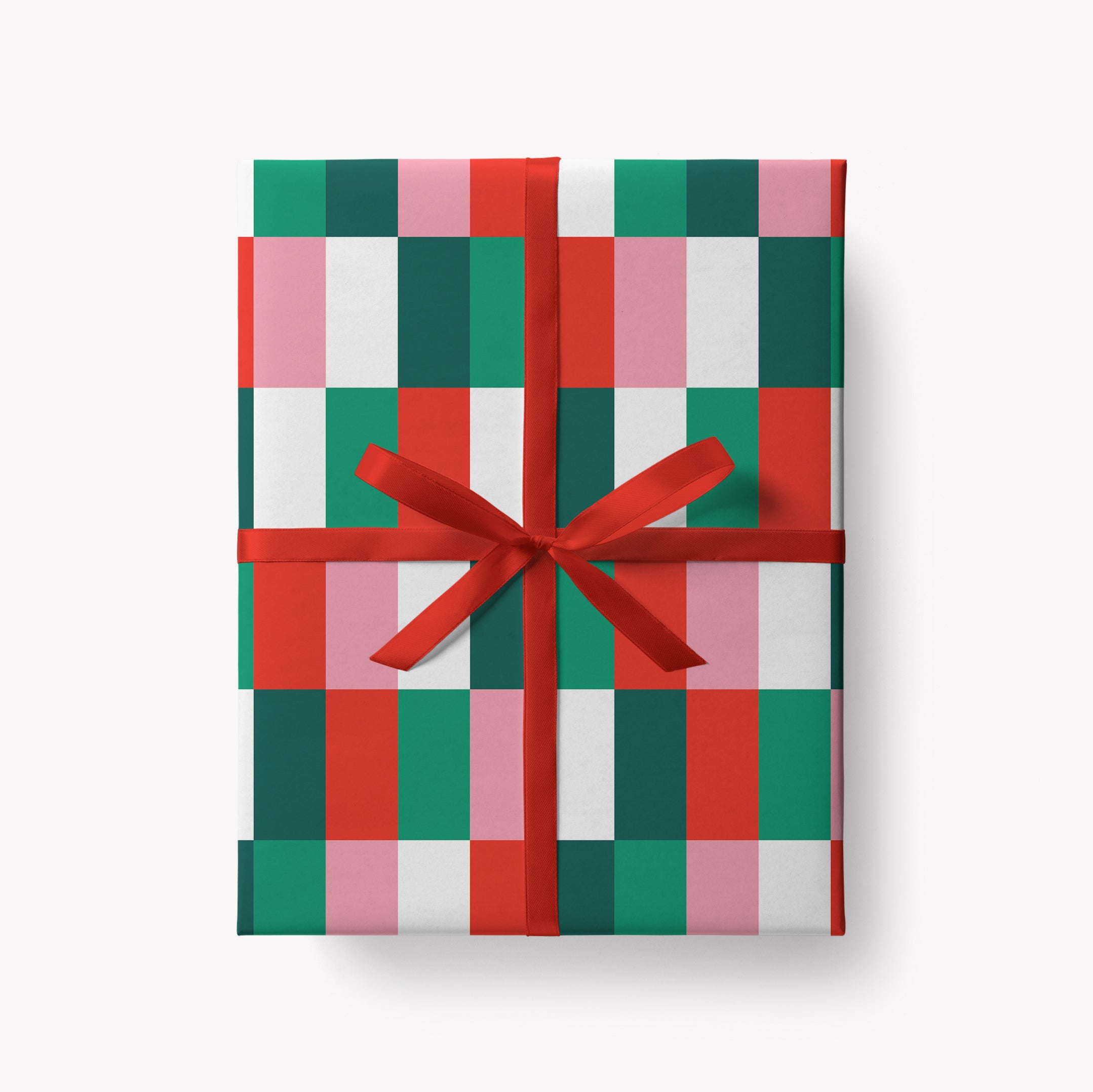 Festive Chequered - Christmas Gift Wrap
