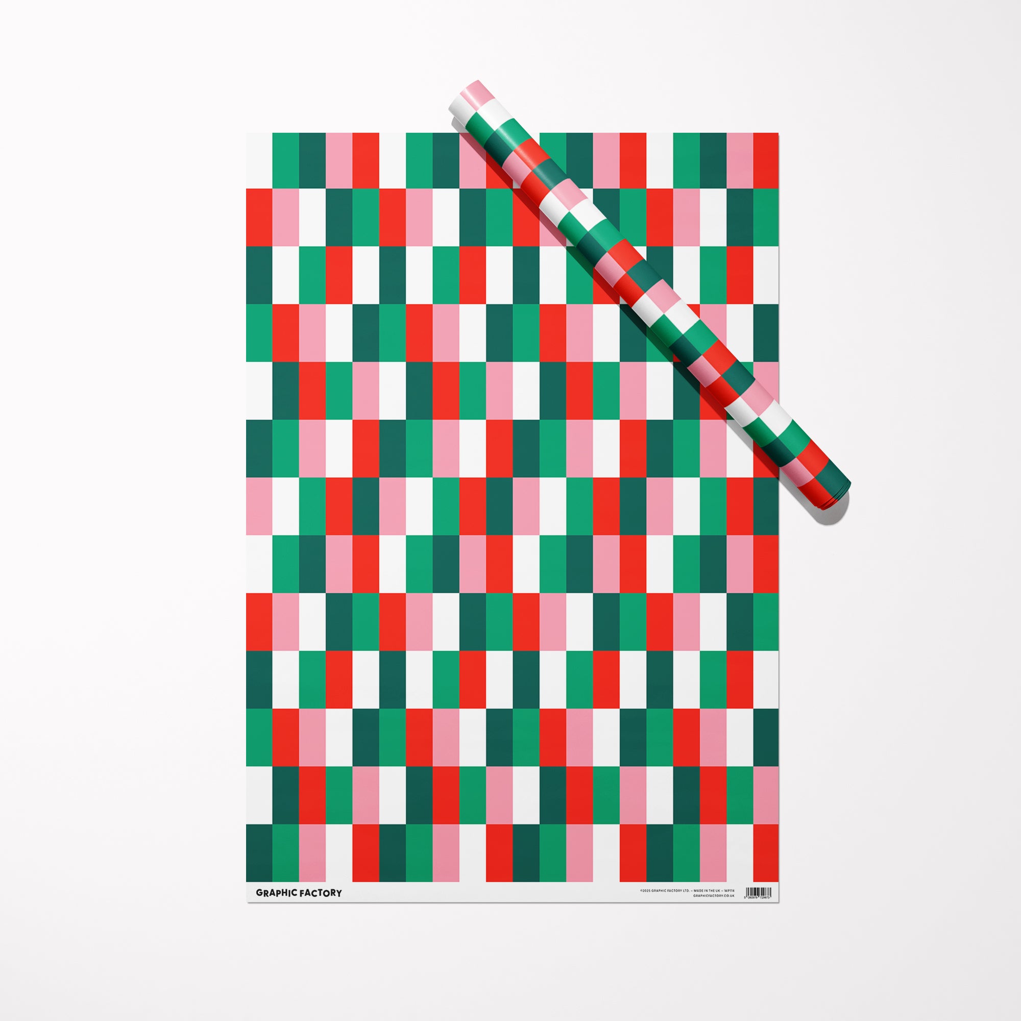 Festive Chequered - Christmas Gift Wrap