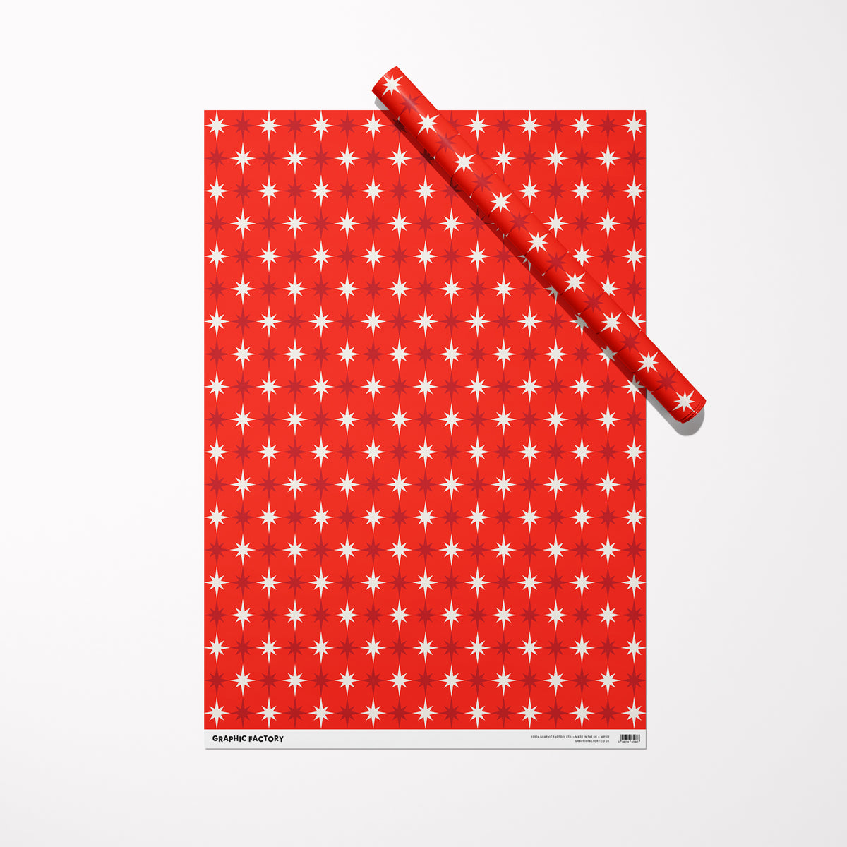 Starburst Christmas Wrapping Paper
