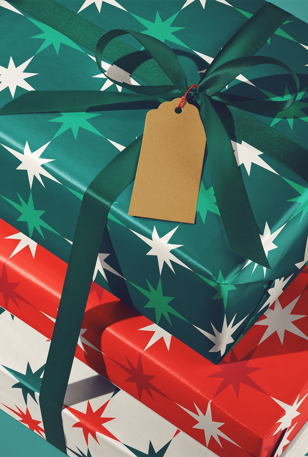 Starburst Christmas Wrapping Paper