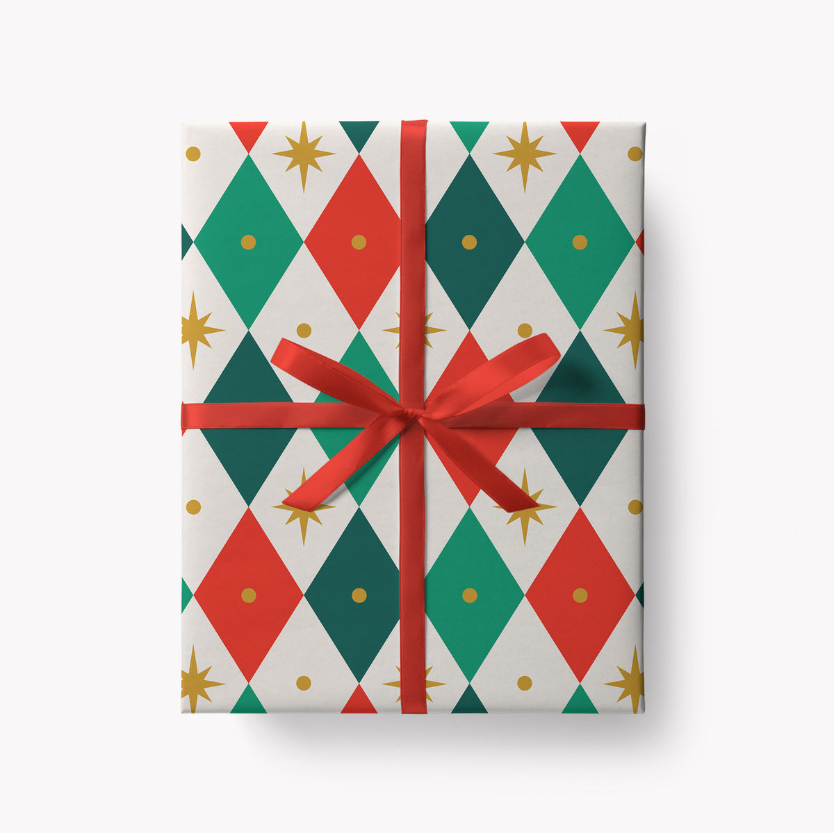 Harlequin Christmas Wrapping Paper