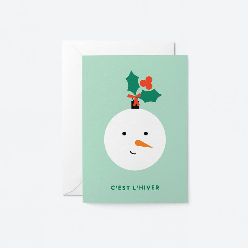 C’est l’hiver - Noël Card - Carte de voeux