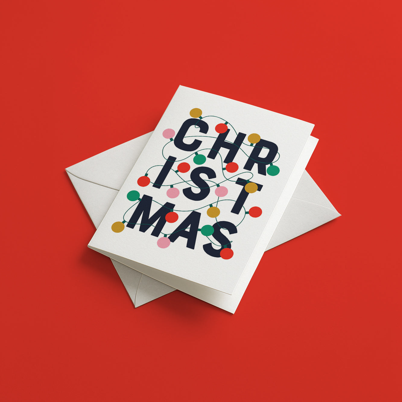 Festive Lights Christmas Card