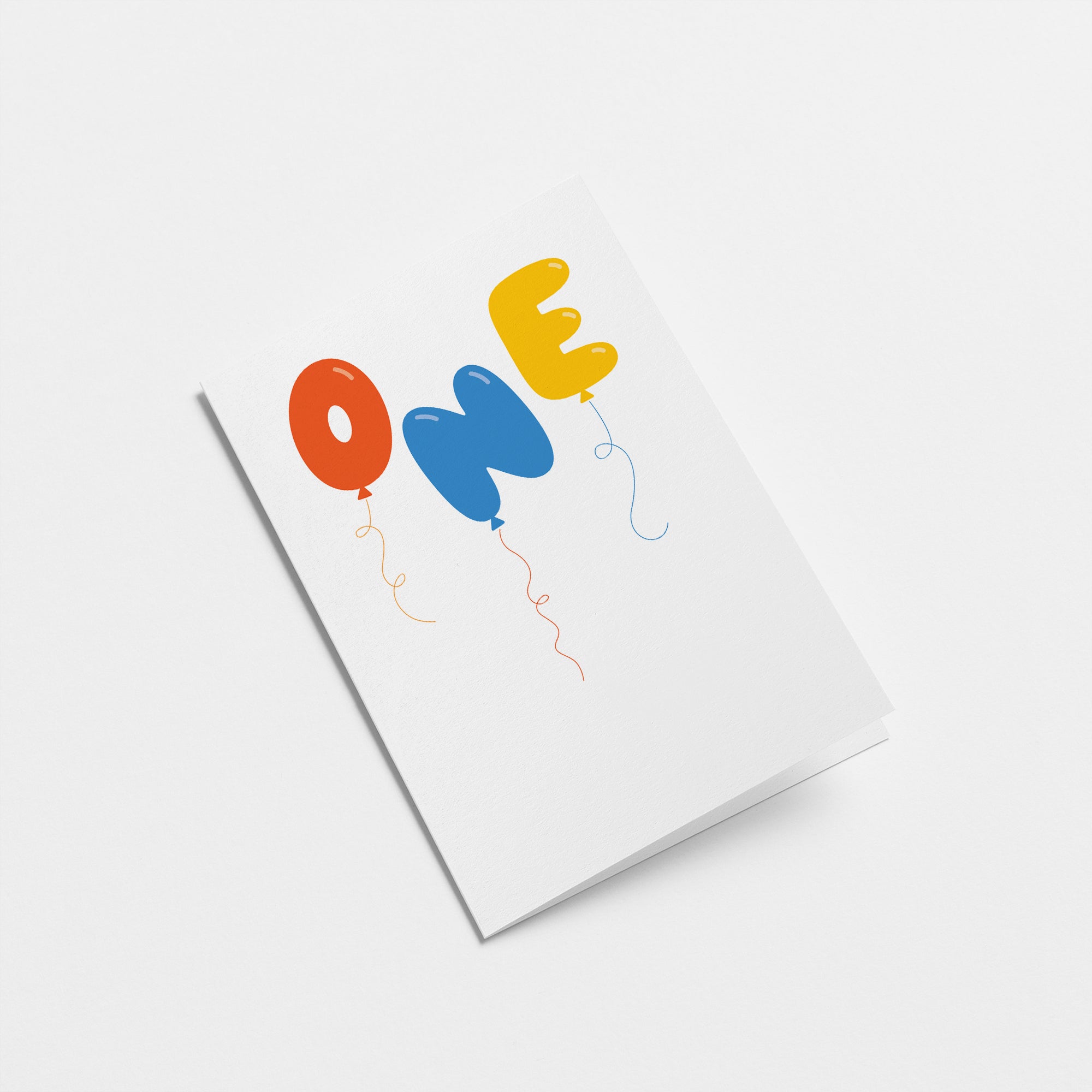 One - 1st Birthday - Greeting card