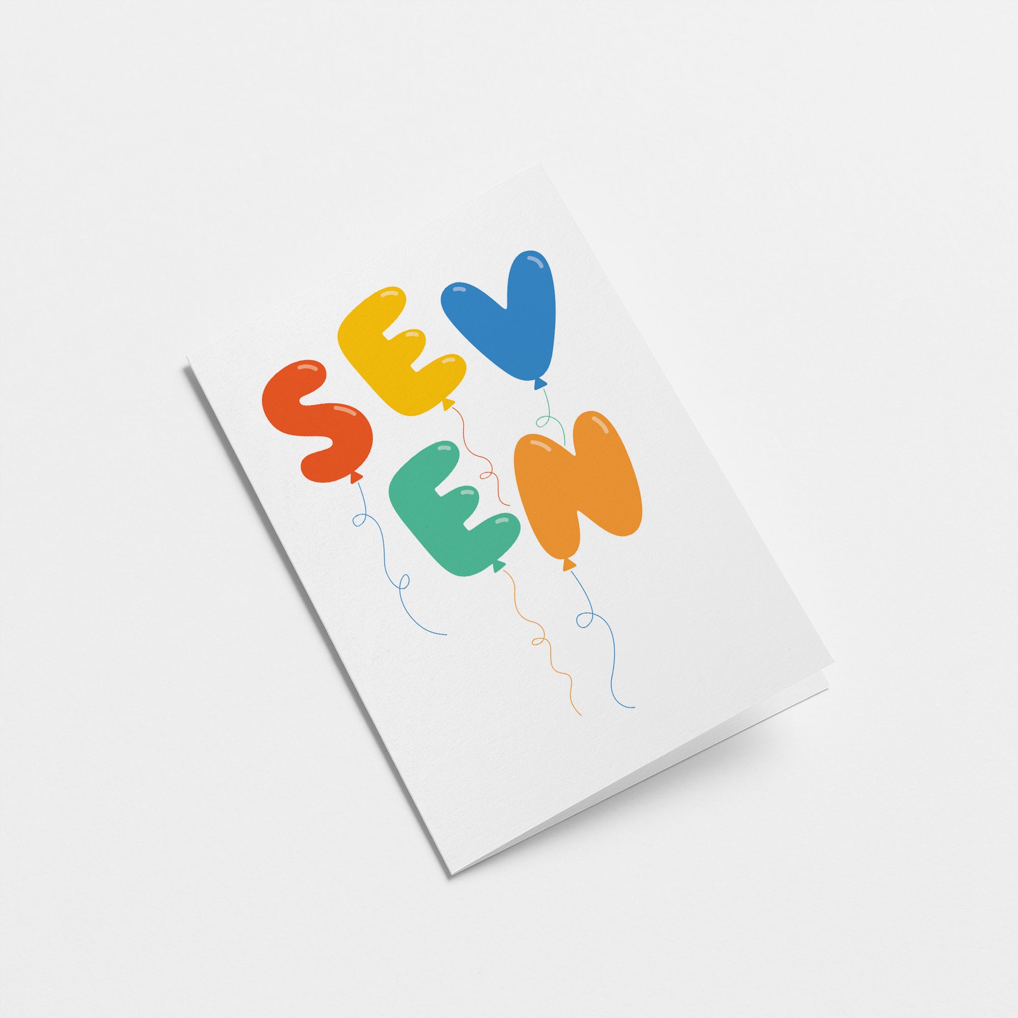 Seven - 7th Birthday - Greeting card