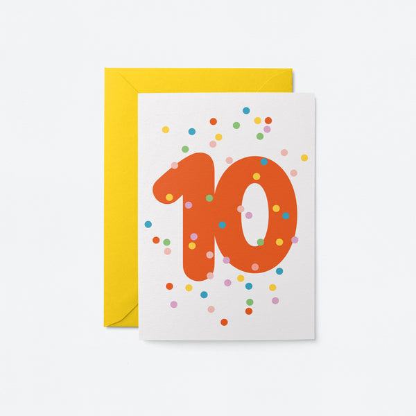 10th Birthday - Greeting card