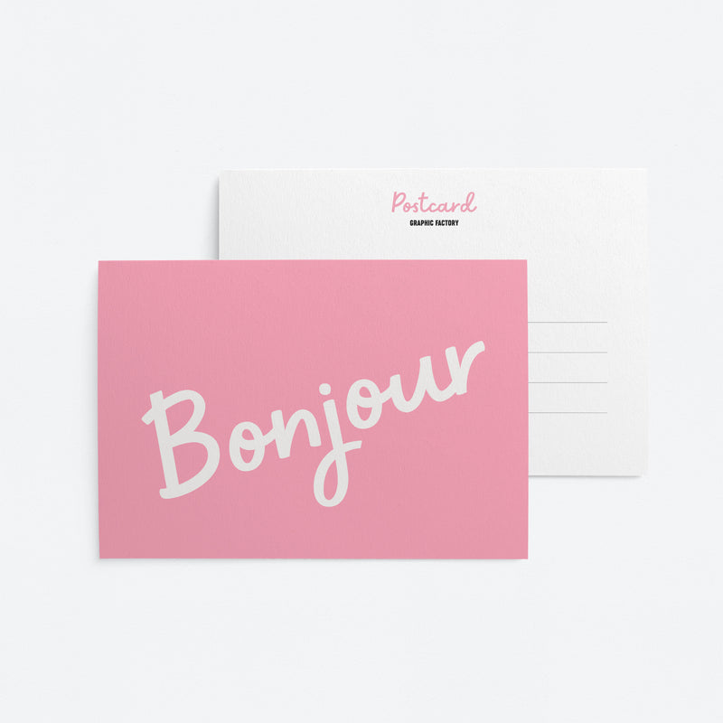 Bonjour - Post card