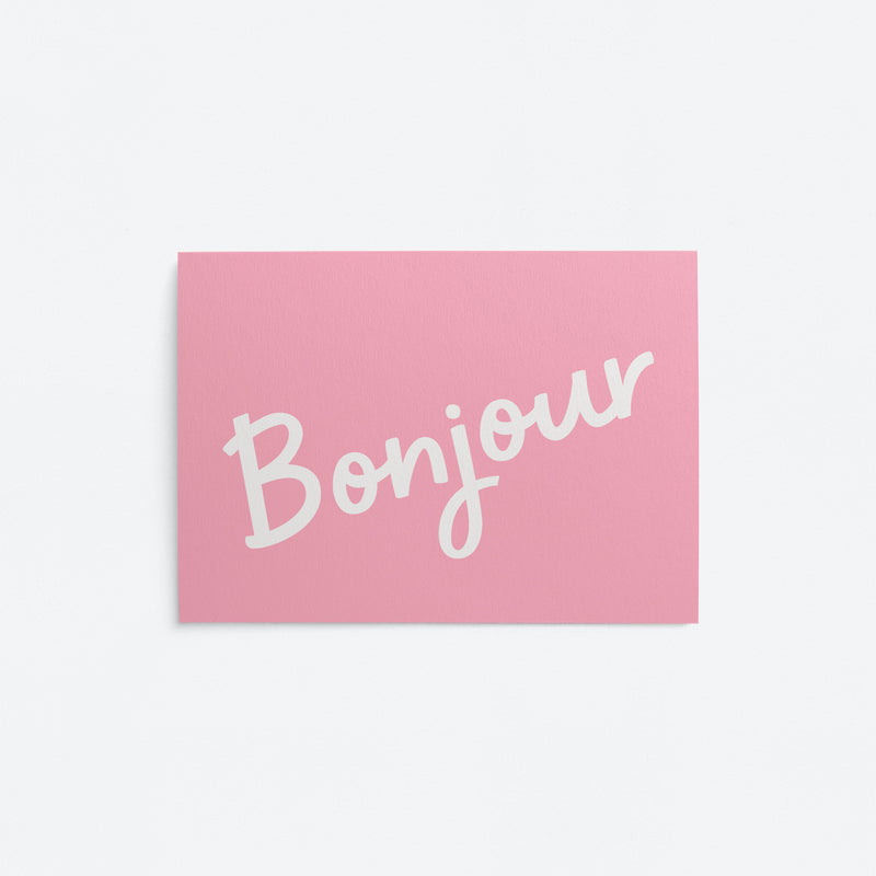 Bonjour - Post card