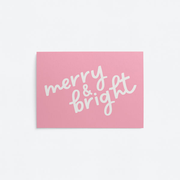 Merry & Bright - Post card