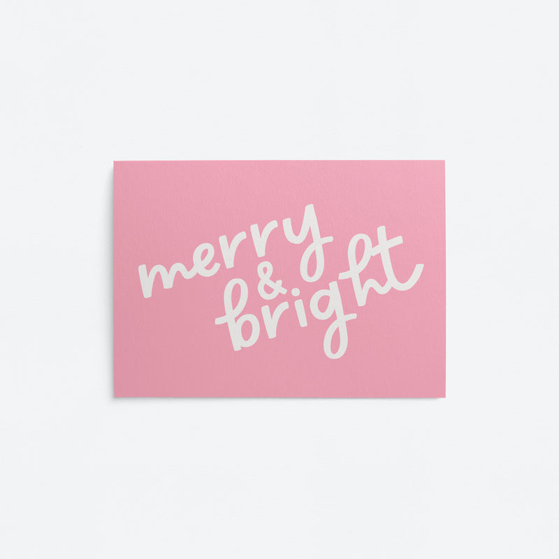 Merry & Bright - Post card