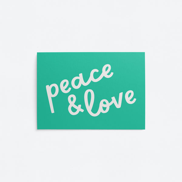 Peace & Love - Post card
