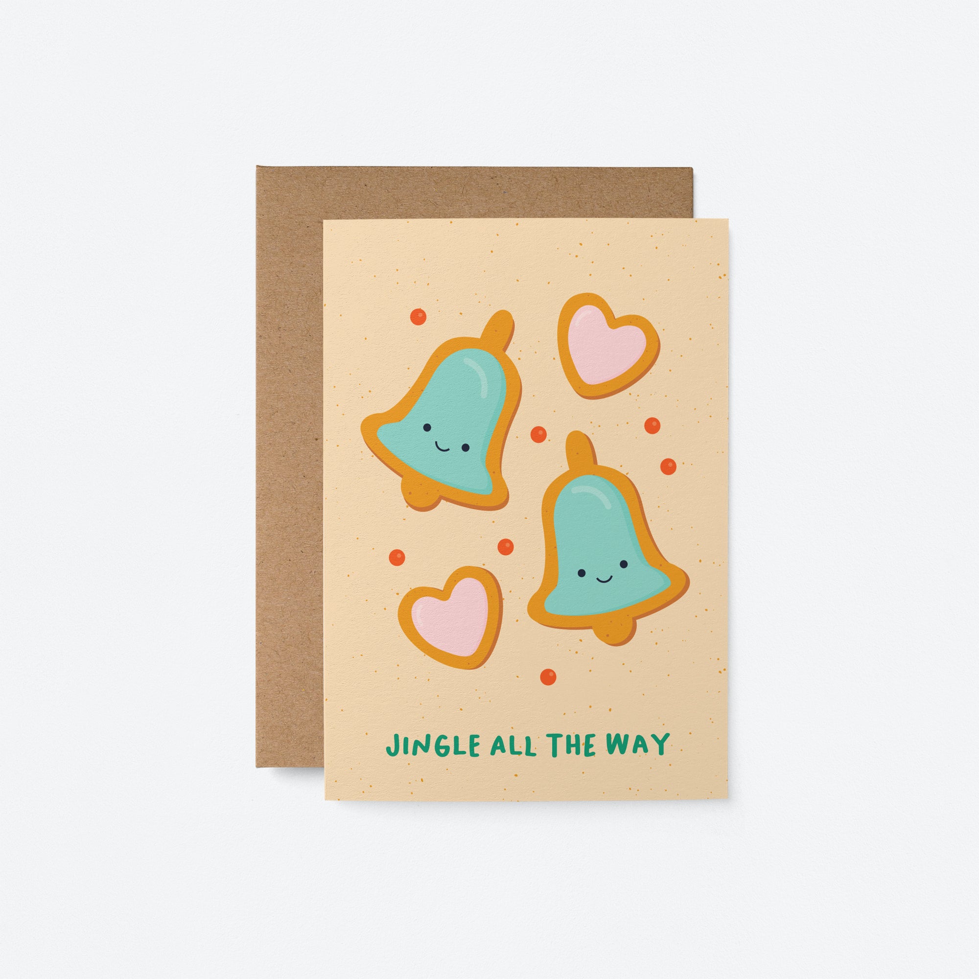 Jingle all the way - Christmas Card - Seasonal Greeting Card - Holiday Card