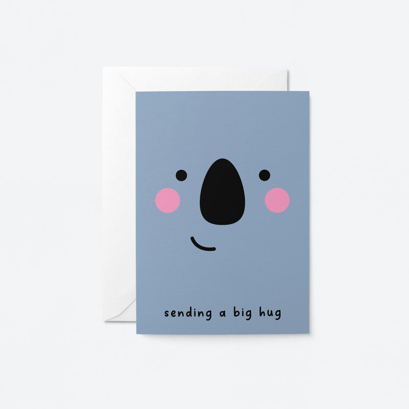Sending a big hug - Friendship greeting card