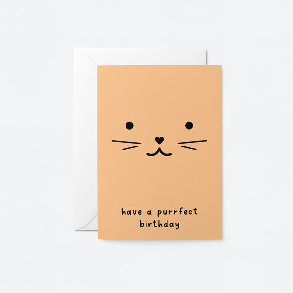 Have a purrfect birthday - Greeting card