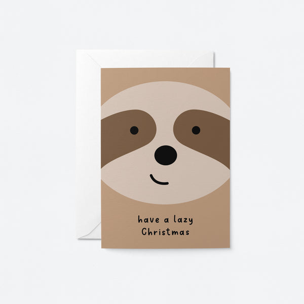 Have a Lazy Christmas - Seasonal Greeting Card - Holiday Card