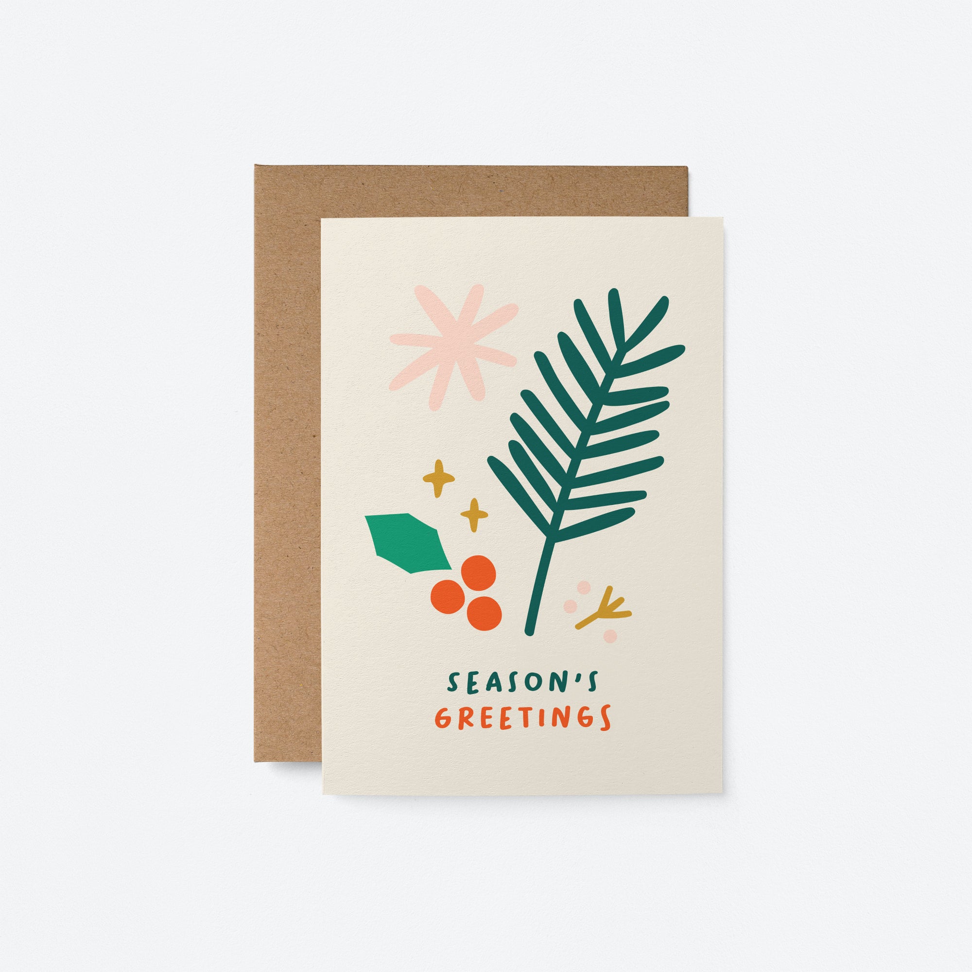 Season's Greetings - Christmas Card -  Holiday Card