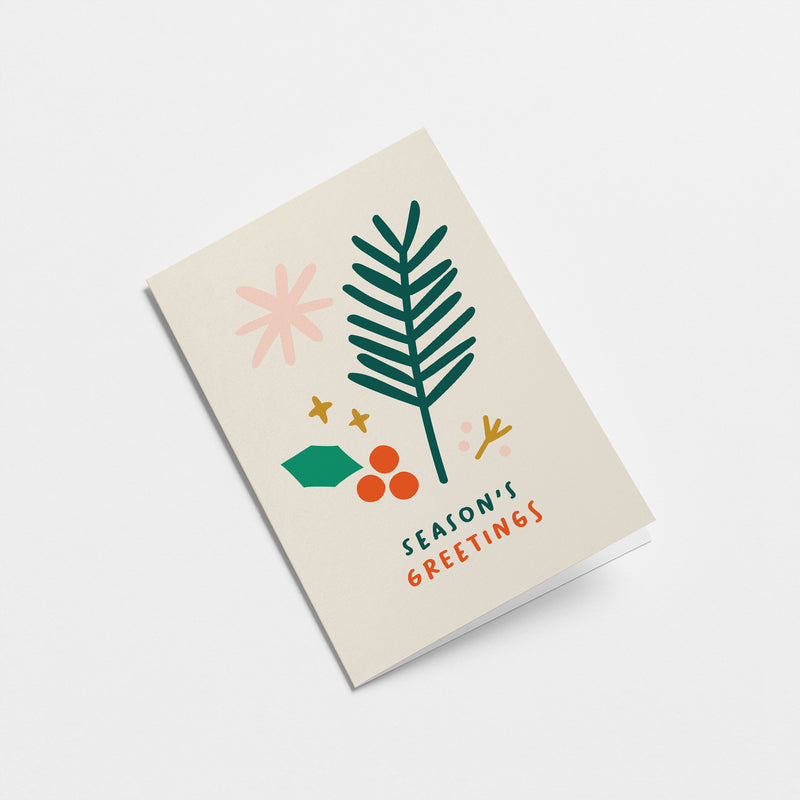 Season's Greetings - Christmas Card -  Holiday Card