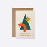 Merry Christmas - Holiday Card - Seasonal Greeting Card ,