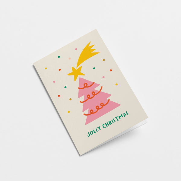 Jolly Christmas - Seasonal Greeting Card - Holiday Card