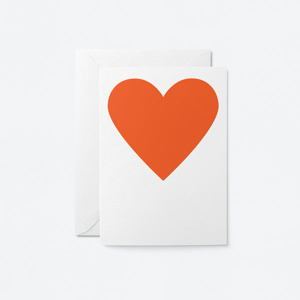 love card with a big red heart