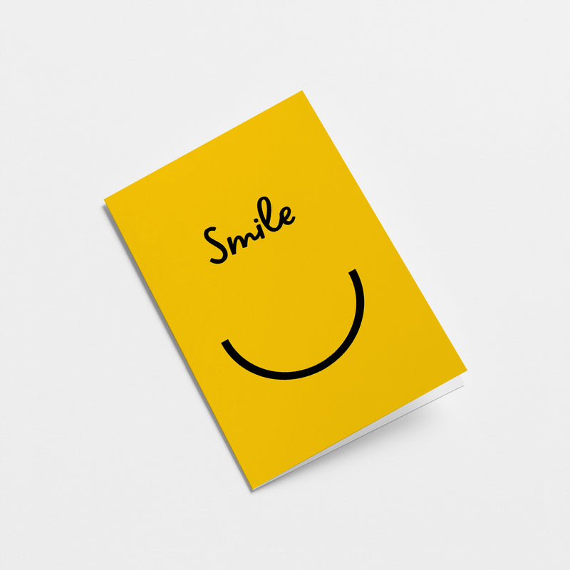 friendship card with smiley face with a text that says smile  Edit alt text