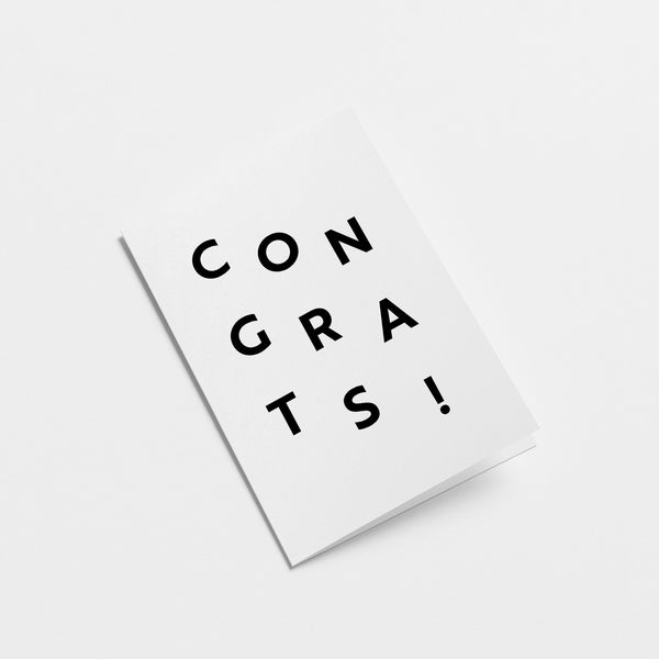 Congrats! - Congratulations Greeting Card