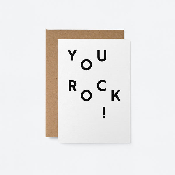 You Rock! - Birthday greeting card