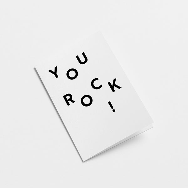 You Rock! - Birthday greeting card
