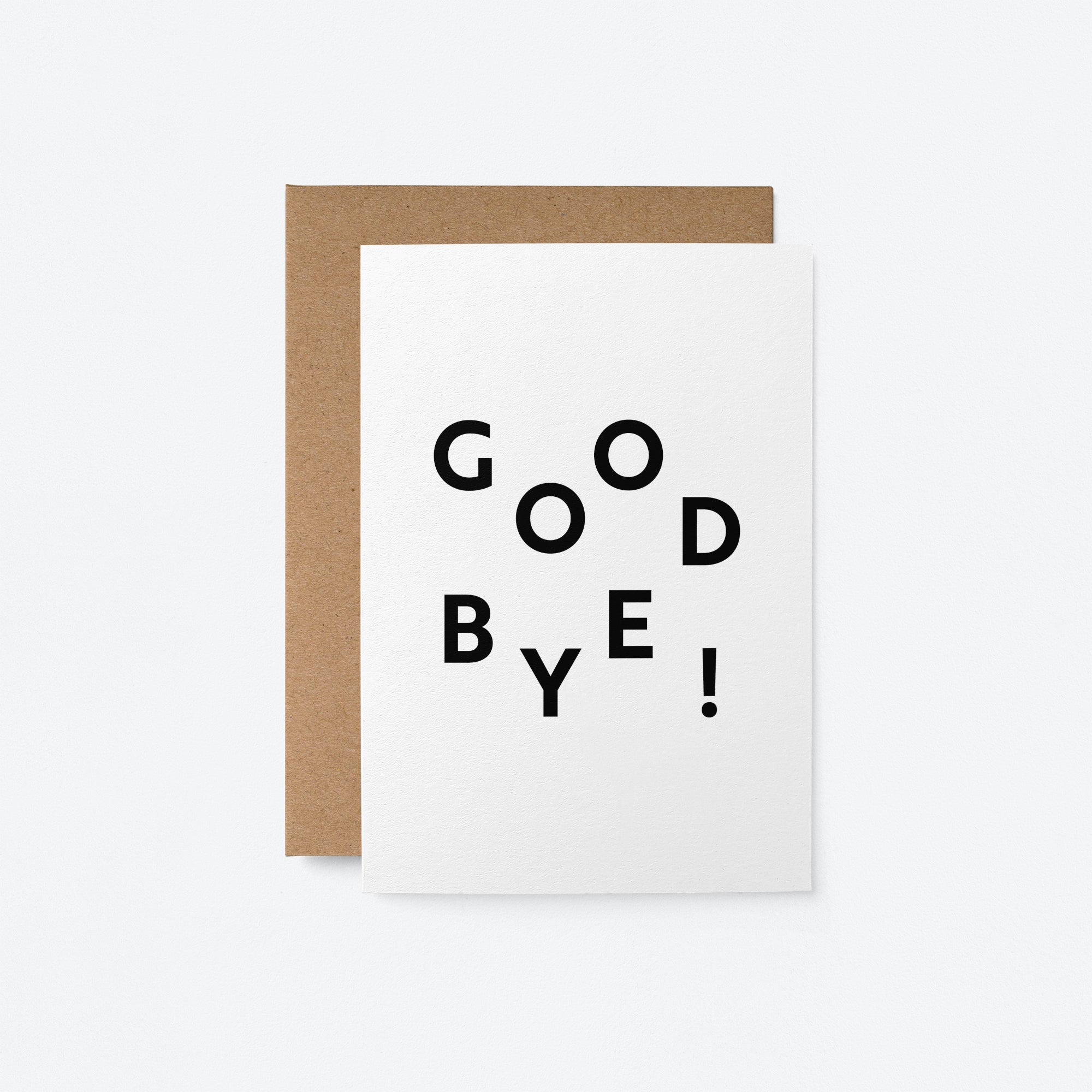 Goodbye - Greeting card