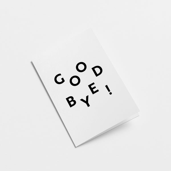 Goodbye - Greeting card